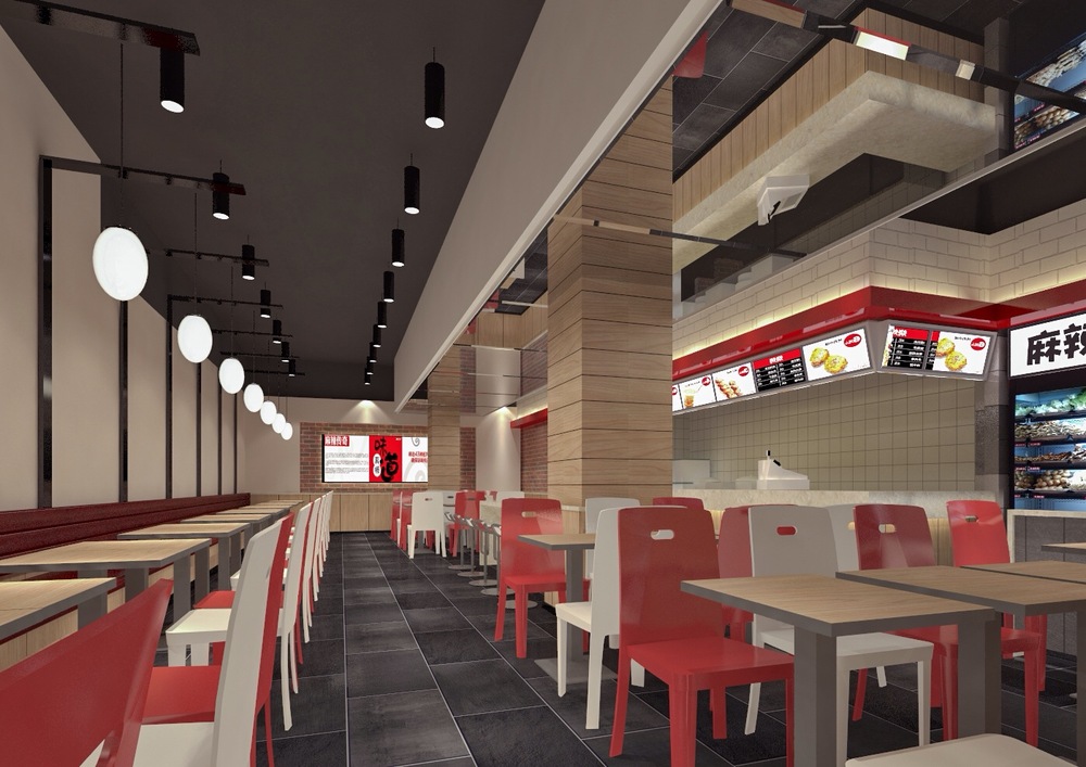 冰火工坊麻辣烫无锡梦之岛店—店面装修案例